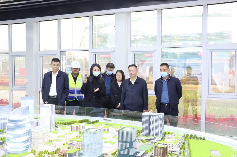 2022年11月，岳陽市人大常委會副主任喻文赴岳陽自貿(mào)片區(qū)產(chǎn)業(yè)綜合體項(xiàng)目調(diào)研