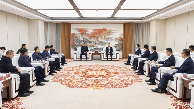 莫鼎革會(huì)見渭南市委副書記、市長陳曉勇