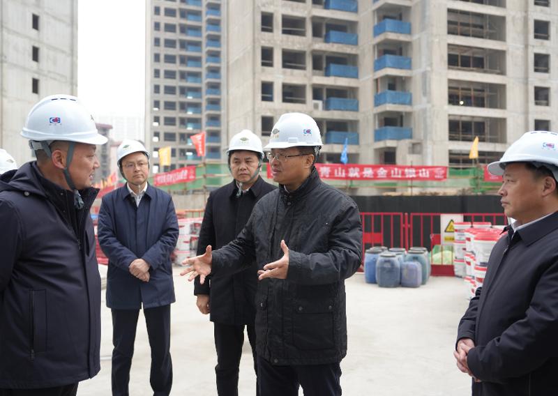 2024年12月26日，湖南省委常委、岳陽市委書記謝衛(wèi)江到四化建南區(qū)改造項(xiàng)目九禧府樓盤調(diào)研