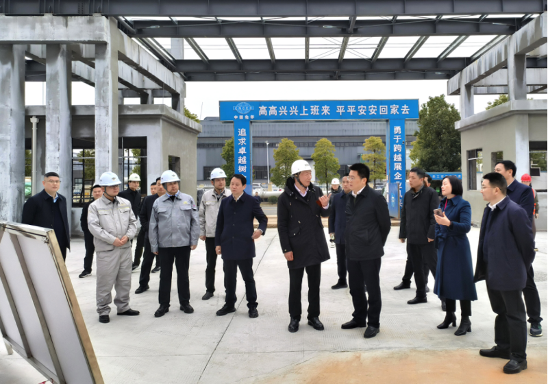 肖湘暉到建筑工程公司科倫、湘盛福諾項(xiàng)目調(diào)研